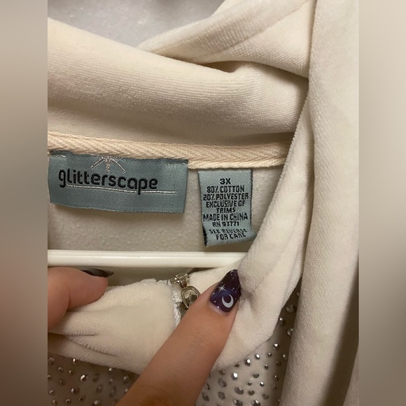 Glitterscape Plus Size 3X Y2K Tracksuit Set Bomber Jacket and Sweatpants. - Picture 8 of 8